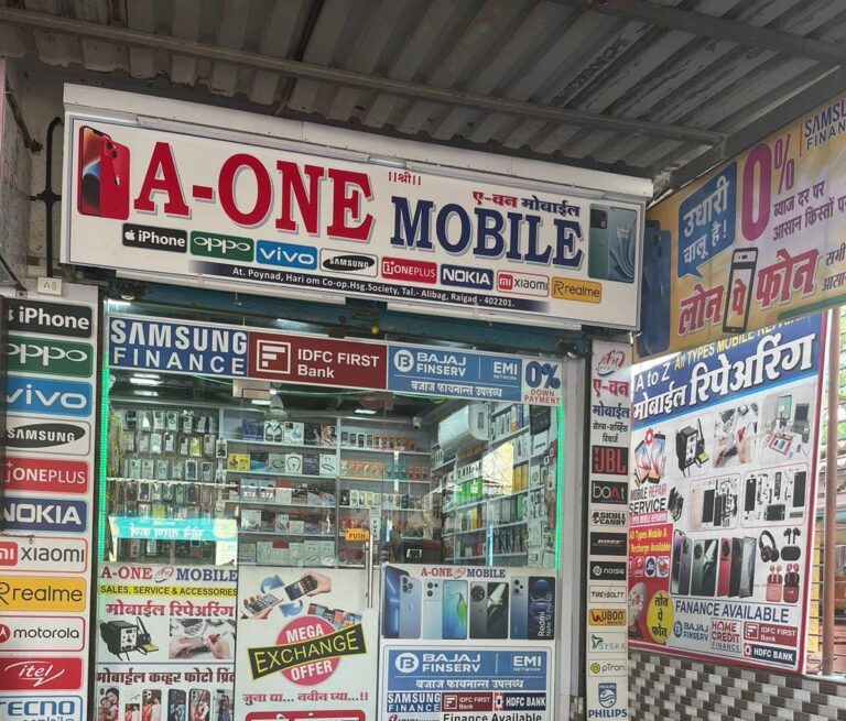 पोयनाड बाजारपेठेत मोबाईल शॉप दुकानाचे शटरचा कुलुप उघडुनकेले मोबाईल लंपास